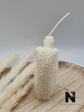 Lade das Bild in den Galerie-Viewer, Abstrakt Man Thinker Kerze Raps Wachs nature Neu - NISER DESIGN