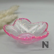 Lade das Bild in den Galerie-Viewer, Blüten Schälchen SARAGO pink Glitzer Neu - NISER DESIGN