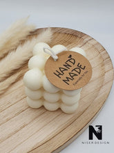 Lade das Bild in den Galerie-Viewer, Bubble Kerze Soja Wachs nature Neu - NISER DESIGN