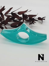 Lade das Bild in den Galerie-Viewer, Buchseitenhalter MIO Resin ocean blue weiß Neu - NISER DESIGN