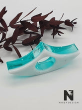 Lade das Bild in den Galerie-Viewer, Buchseitenhalter MIO Resin ocean blue weiß Neu - NISER DESIGN