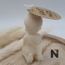 Lade das Bild in den Galerie-Viewer, Buddha Kerze spirituell Rapswachs Neu - NISER DESIGN