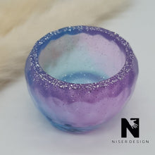 Lade das Bild in den Galerie-Viewer, Schälchen Wachsschälchen MEDINA lila blau Neu - NISER DESIGN