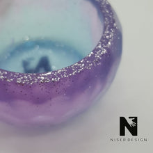 Lade das Bild in den Galerie-Viewer, Schälchen Wachsschälchen MEDINA lila blau Neu - NISER DESIGN
