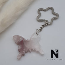Lade das Bild in den Galerie-Viewer, Schlüsselanhänger Schmetterling DONNA weiß braun - NISER DESIGN