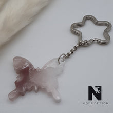 Lade das Bild in den Galerie-Viewer, Schlüsselanhänger Schmetterling DONNA weiß braun - NISER DESIGN