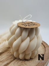 Lade das Bild in den Galerie-Viewer, Zopf Kerze Rapswachs nature Neu - NISER DESIGN