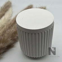 Lade das Bild in den Galerie-Viewer, Geriffelte Dose mit Deckel neu - NISER DESIGN