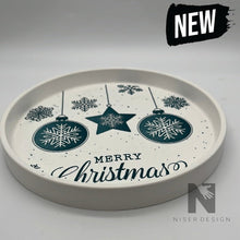 Lade das Bild in den Galerie-Viewer, Merry Christmas 17cm Deko Tablett neu - NISER DESIGN