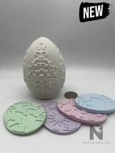 Lade das Bild in den Galerie-Viewer, Riesen Vintage Osterei VERSAILLES neu dia 7cm x 11 cm - NISER DESIGN
