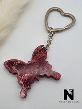 Lade das Bild in den Galerie-Viewer, Schlüsselanhänger Schmetterling DONNA rot weiß - NISER DESIGN