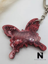 Lade das Bild in den Galerie-Viewer, Schlüsselanhänger Schmetterling DONNA rot weiß - NISER DESIGN
