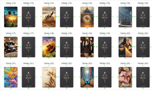 Lade das Bild in den Galerie-Viewer, Angebotsset Lenormand Kartendecks &quot;Tagesblatt I+II&quot; - NISER DESIGN
