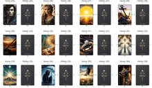 Lade das Bild in den Galerie-Viewer, Angebotsset Lenormand Kartendecks &quot;Tagesblatt I+II&quot; - NISER DESIGN
