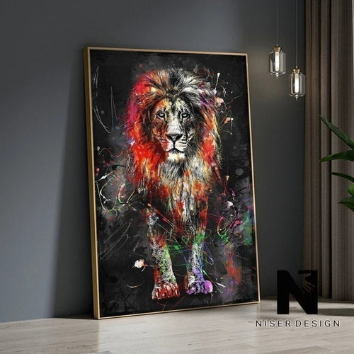 Diamond Painting Bild 5D full round 45x30 LIONEL - NISER DESIGN