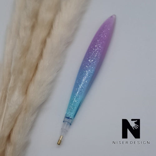 Diamond Painting Stift MEDINA blau lila glitzer Neu - NISER DESIGN