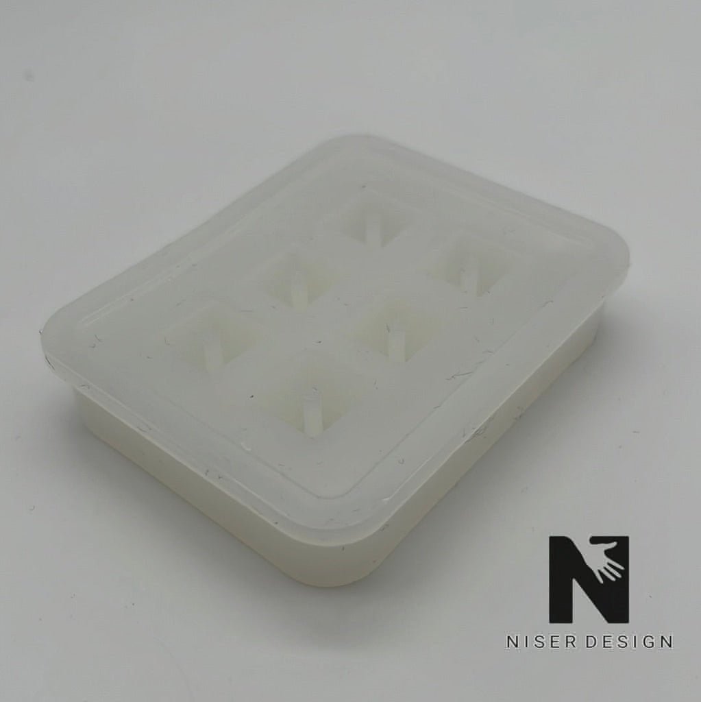 Silikonform eckige Perlen - NISER DESIGN