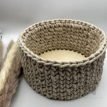 Lade das Bild in den Galerie-Viewer, Aufbewahrungskorb HELENA beige Korb Dia 20 cm neu - NISER DESIGN
