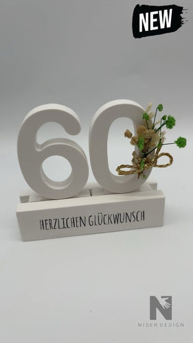 Aufsteller mit Geburtstag Zahlen neu - NISER DESIGN